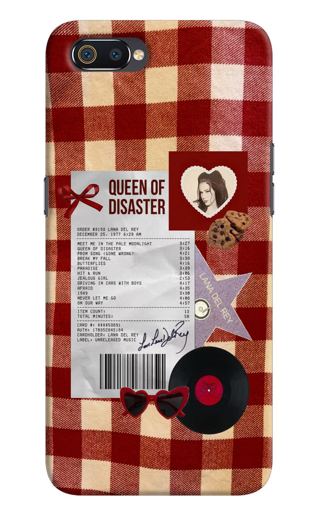 Queen of Disaster Realme C2 Hard Case Back Cover by Casekaro