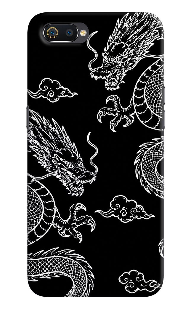 Twin Dragons Realme C2 Hard Case Back Cover by Casekaro
