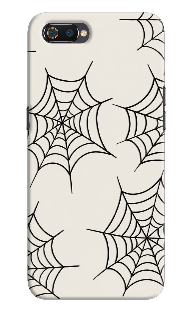 Spider Web Realme C2 Hard Case Back Cover by Casekaro