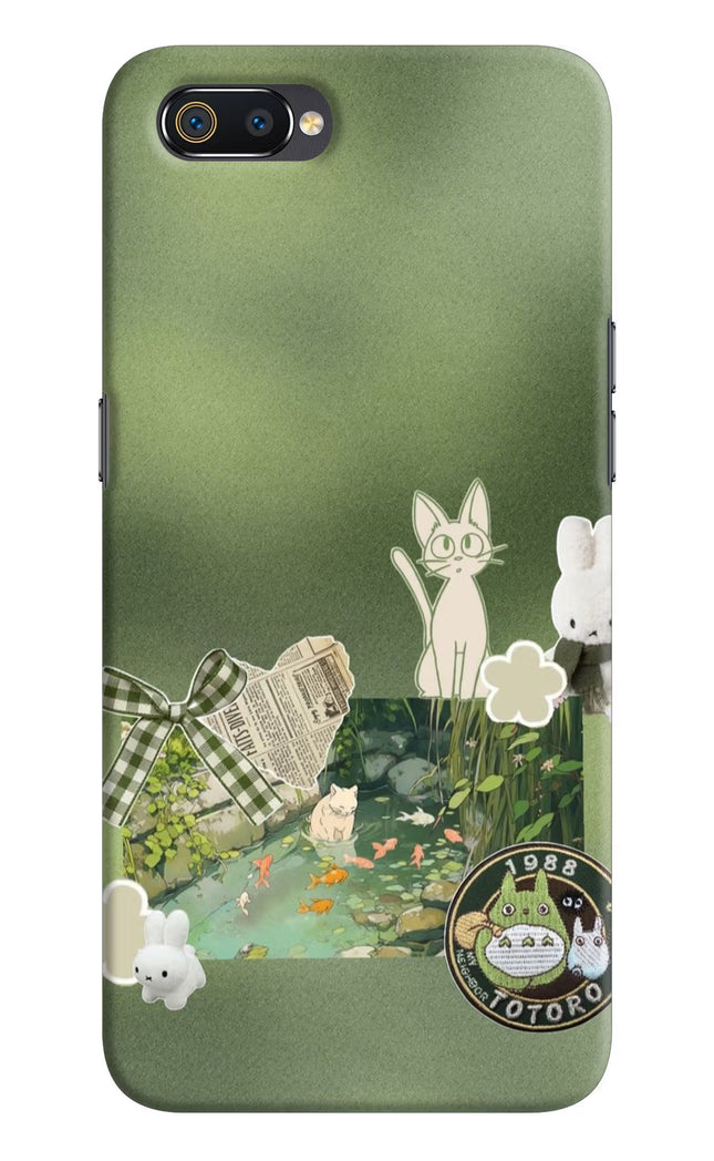 Aesthetic anime Realme C2 Hard Case Back Cover by Casekaro