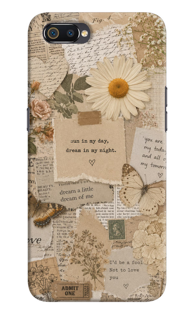 Vintage case Realme C2 Hard Case Back Cover by Casekaro