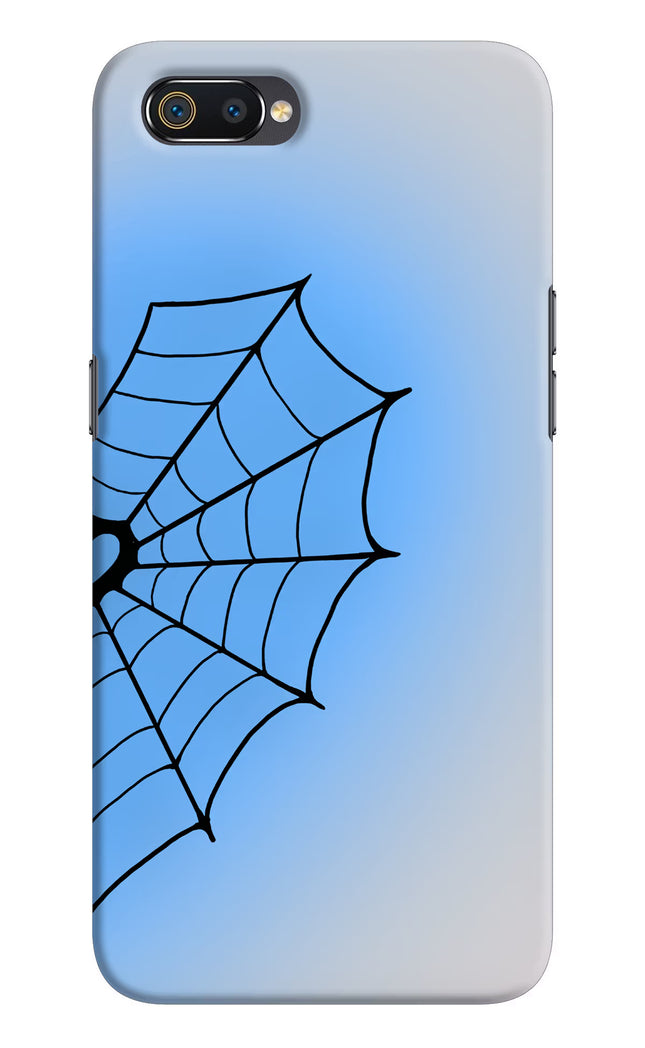 Blue Web Realme C2 Hard Case Back Cover by Casekaro