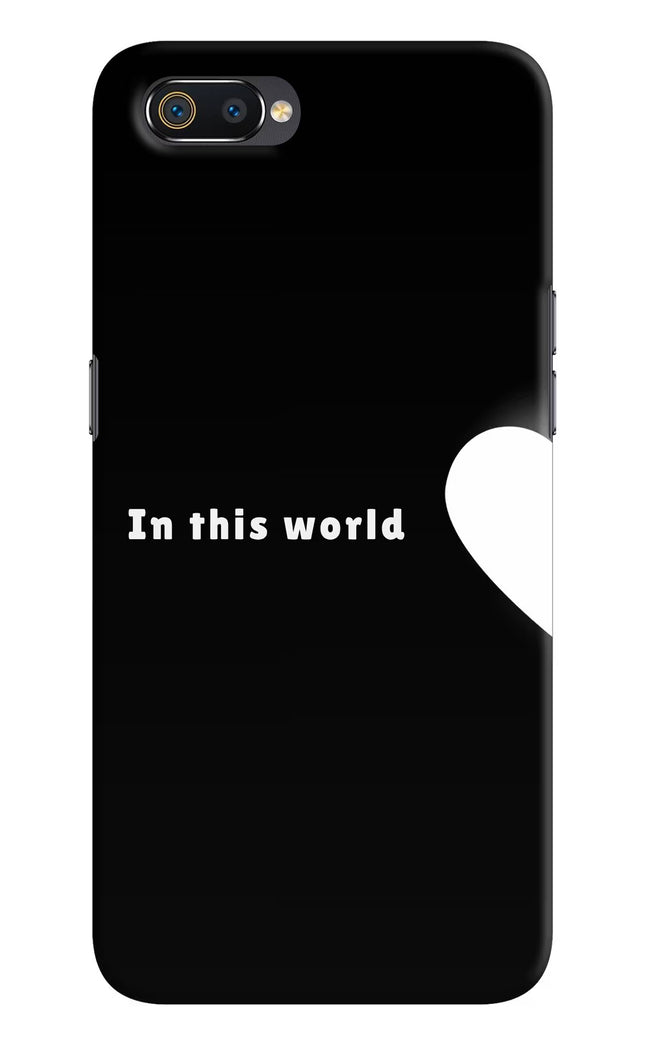 This World Realme C2 Hard Case Back Cover by Casekaro
