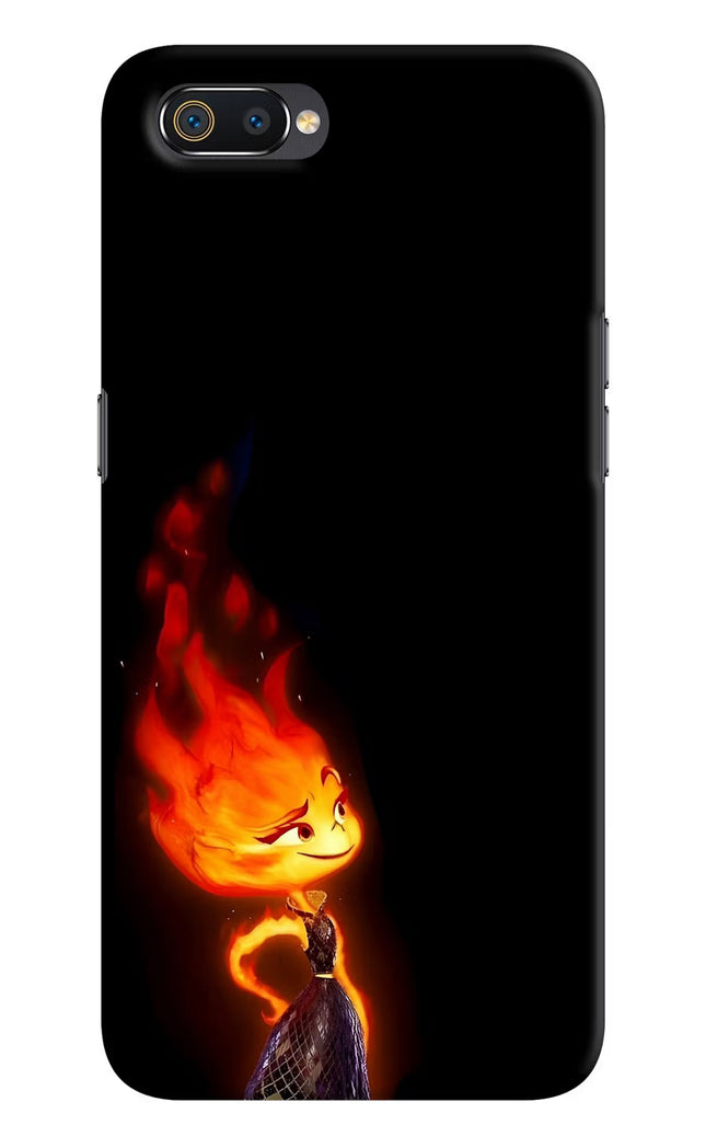 Ember Flame Realme C2 Hard Case Back Cover by Casekaro