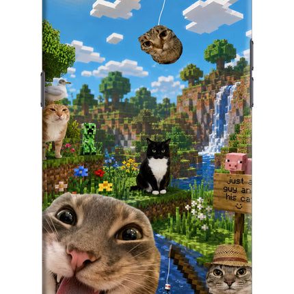 Minecraft Cat Chaos Realme C2 Hard Case Back Cover by Casekaro
