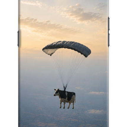 Skydiving Cow Realme C2 Hard Case Back Cover by Casekaro