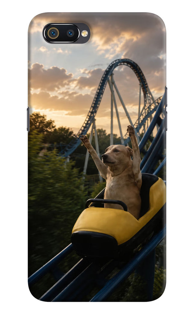 Rollercoaster Dog Realme C2 Hard Case Back Cover by Casekaro