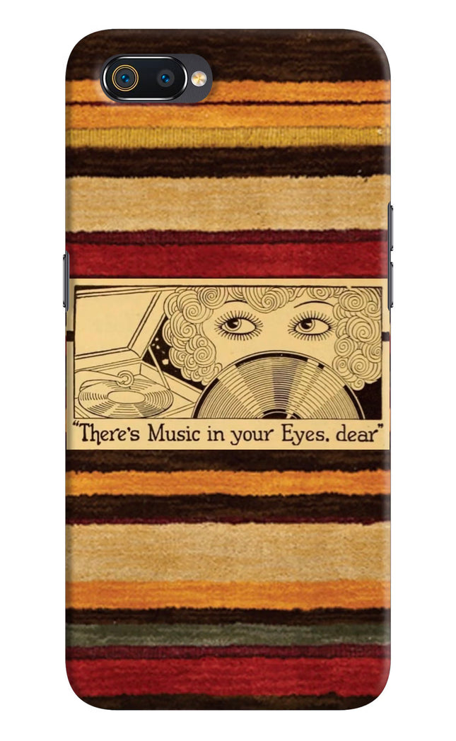 Vinyl Stripes Realme C2 Hard Case Back Cover by Casekaro