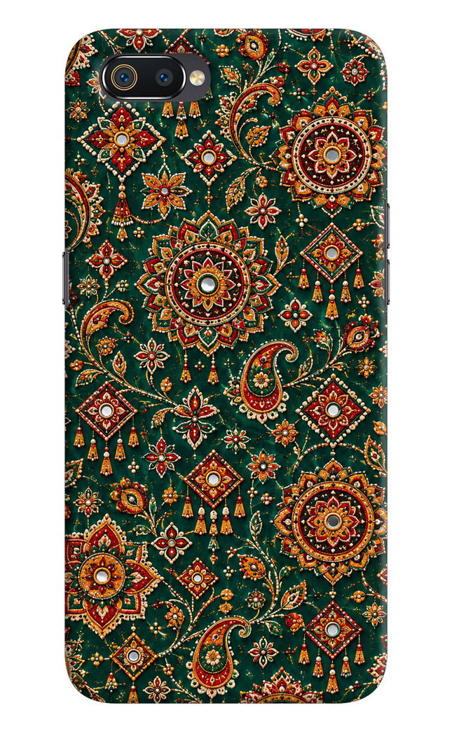 Green Pataka Realme C2 Hard Case Back Cover by Casekaro