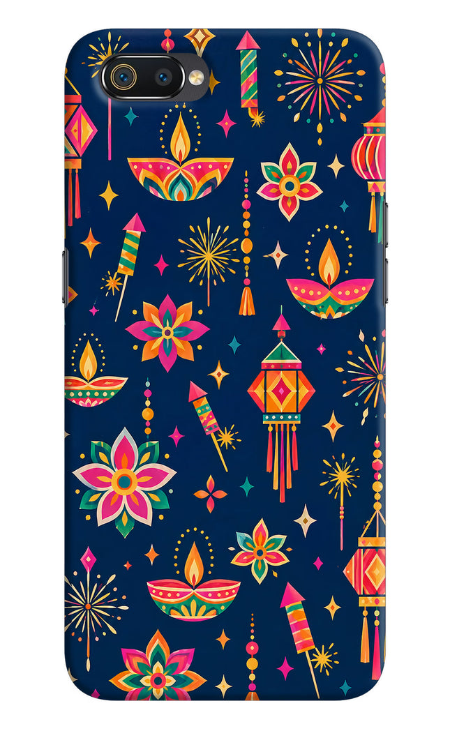 Festive Pop Realme C2 Hard Case Back Cover by Casekaro