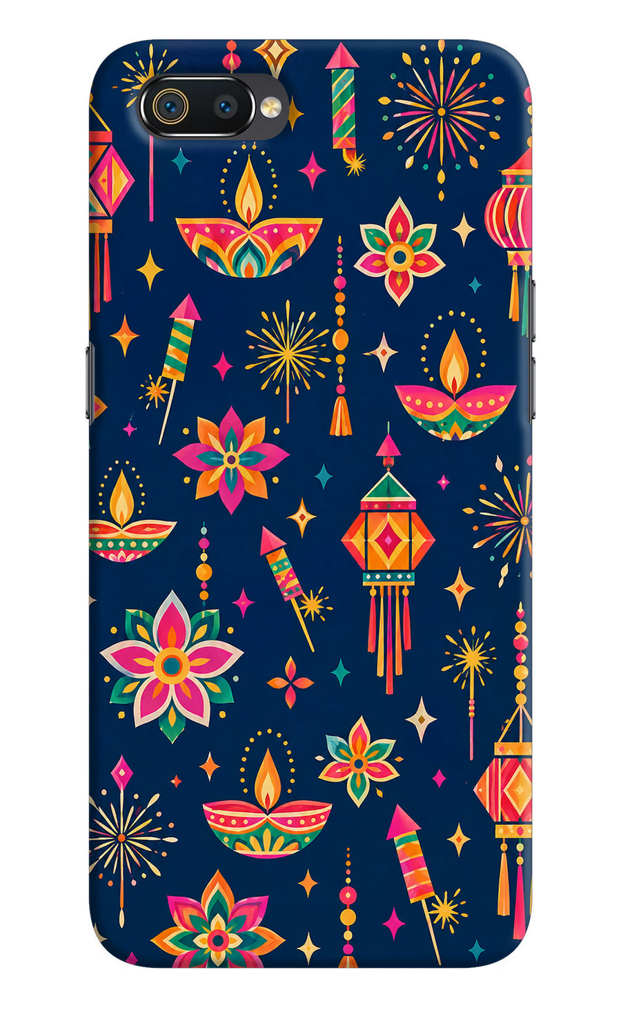 Festive Pop Realme C2 Back Cover, Hard case