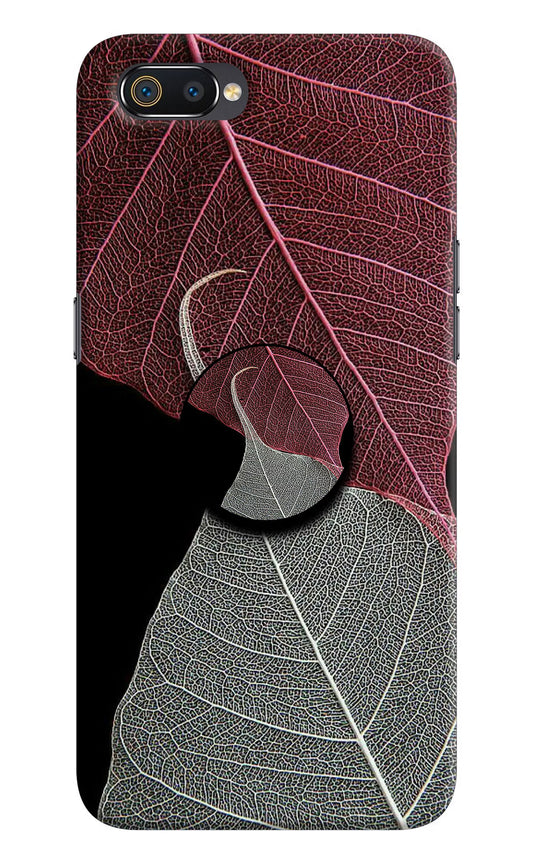 Leaf Pattern Realme C2 Pop Case by Casekaro