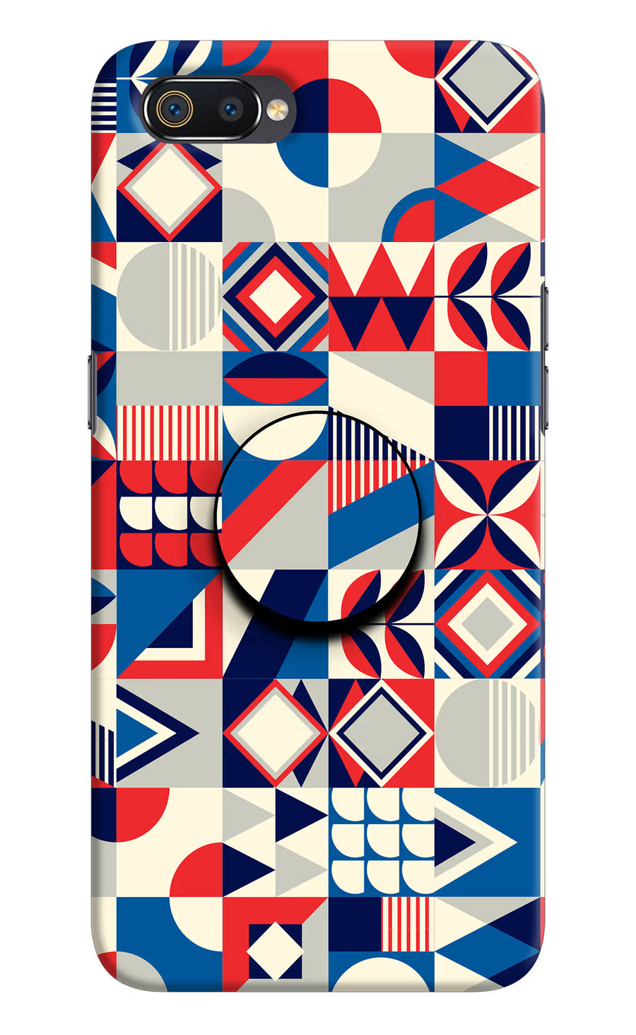 Colorful Pattern Realme C2 Pop Case, Hard case