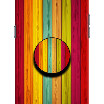 Multicolor Wooden Realme C2 Pop Case by Casekaro