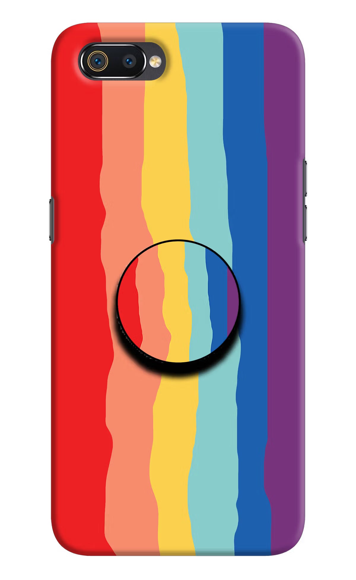 Rainbow Realme C2 Pop Case by Casekaro