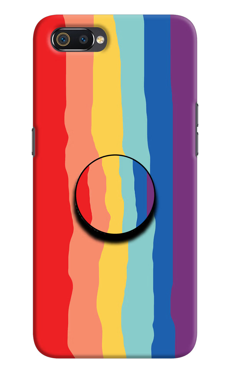 Rainbow Realme C2 Pop Case, Hard case