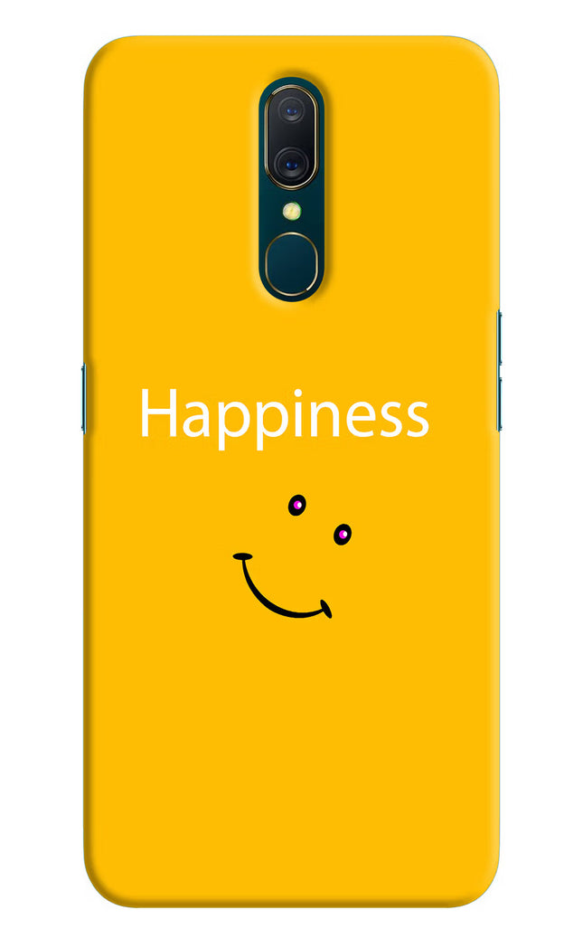 Happiness With Smiley Oppo A9 Hard Case Back Cover by Casekaro
