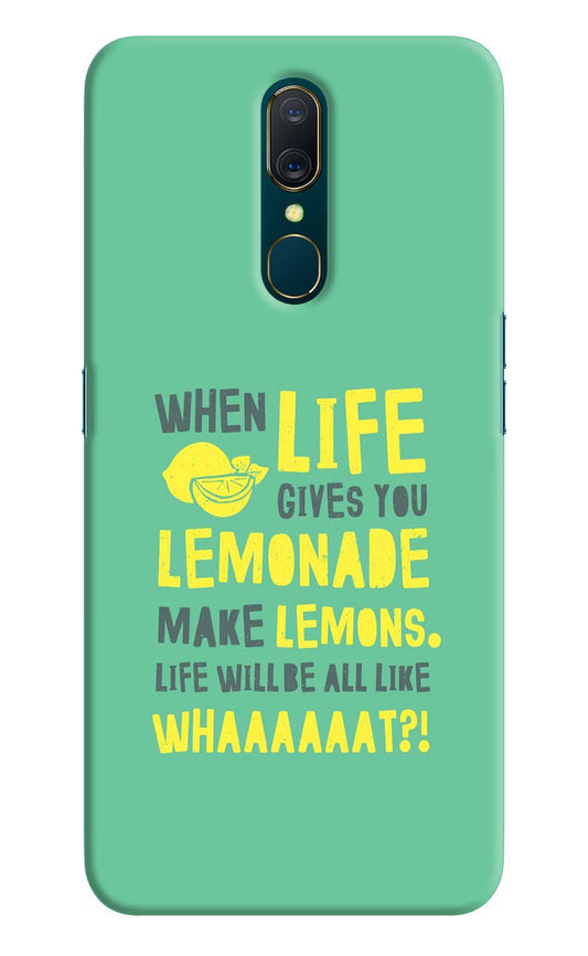 Quote Oppo A9 Hard Case Back Cover by Casekaro