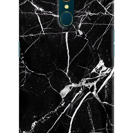 Black Marble Pattern Oppo A9 Hard Case Back Cover by Casekaro