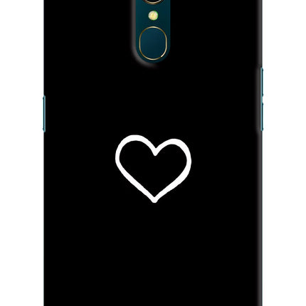 Heart Oppo A9 Hard Case Back Cover by Casekaro