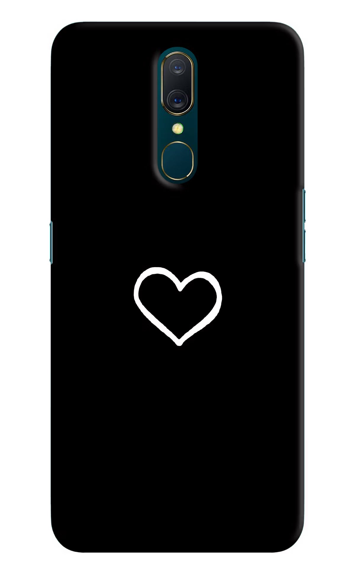 Heart Oppo A9 Hard Case Back Cover by Casekaro