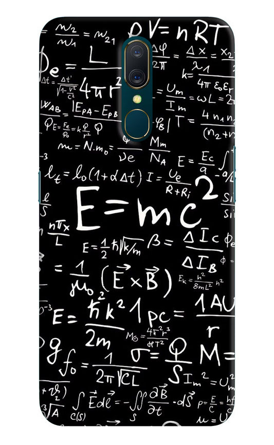 Physics Formula Oppo A9 Hard Case Back Cover by Casekaro