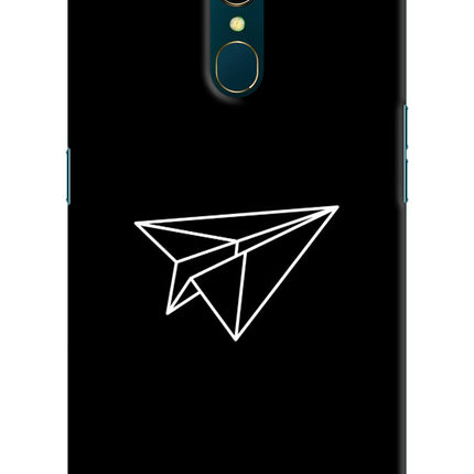Paper Plane White Oppo A9 Hard Case Back Cover by Casekaro