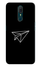 Paper Plane White Oppo A9 Hard Case Back Cover by Casekaro