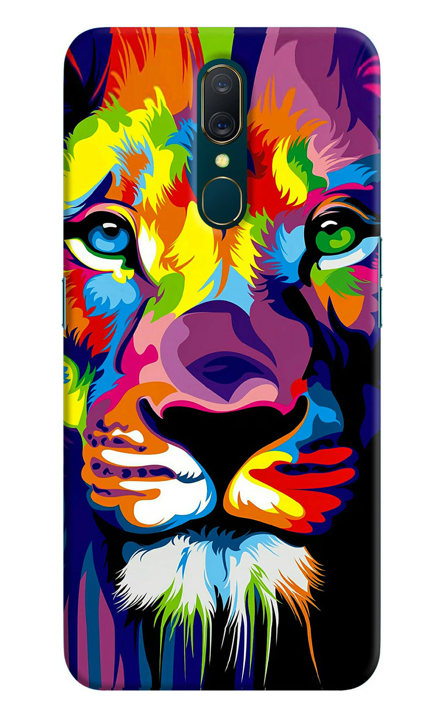 Lion Oppo A9 Back Cover, Hard case