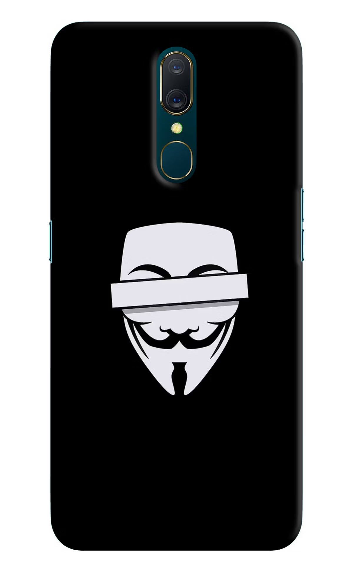 Anonymous Face Oppo A9 Hard Case Back Cover by Casekaro