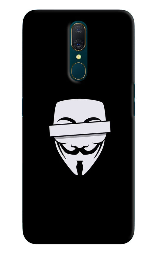 Anonymous Face Oppo A9 Hard Case Back Cover by Casekaro