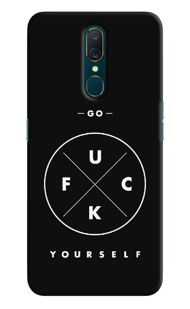 Go Fuck Yourself Oppo A9 Hard Case Back Cover by Casekaro