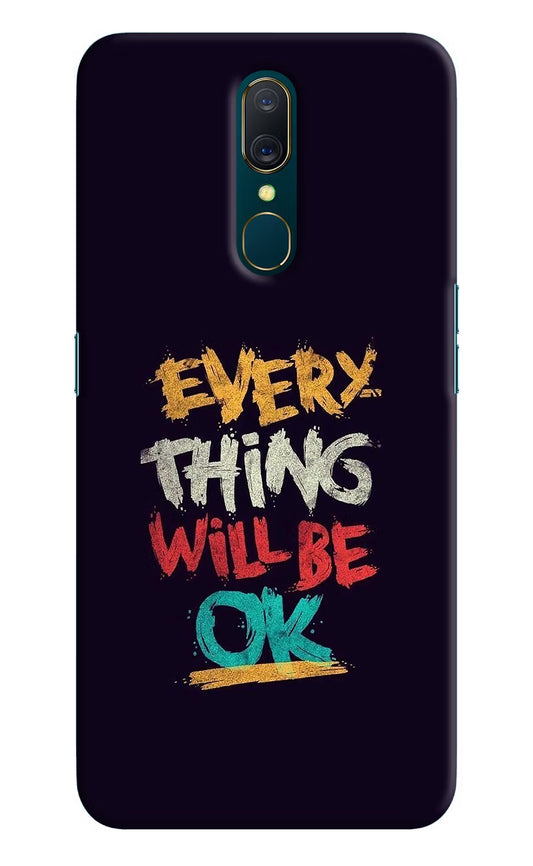Everything Will Be Ok Oppo A9 Hard Case Back Cover by Casekaro