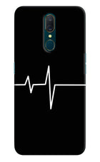 Heart Beats Oppo A9 Hard Case Back Cover by Casekaro