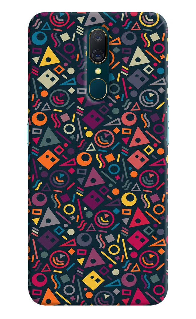 Geometric Abstract Oppo A9 Hard Case Back Cover by Casekaro