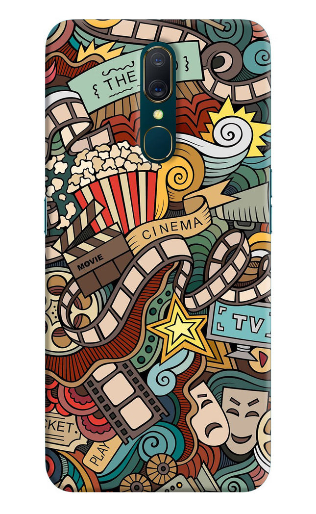 Cinema Abstract Oppo A9 Hard Case Back Cover by Casekaro