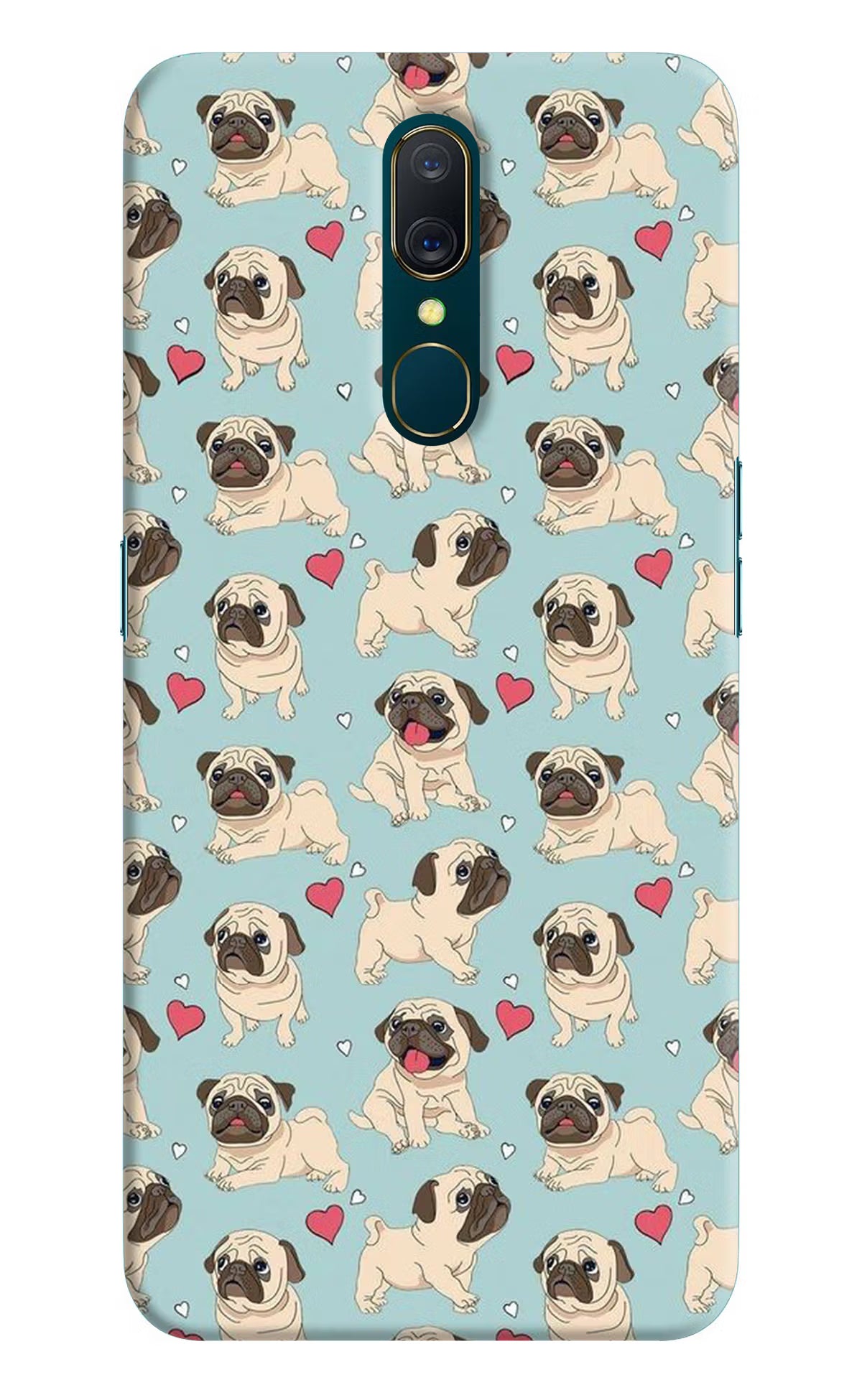 Pug Dog Oppo A9 Hard Case Back Cover by Casekaro