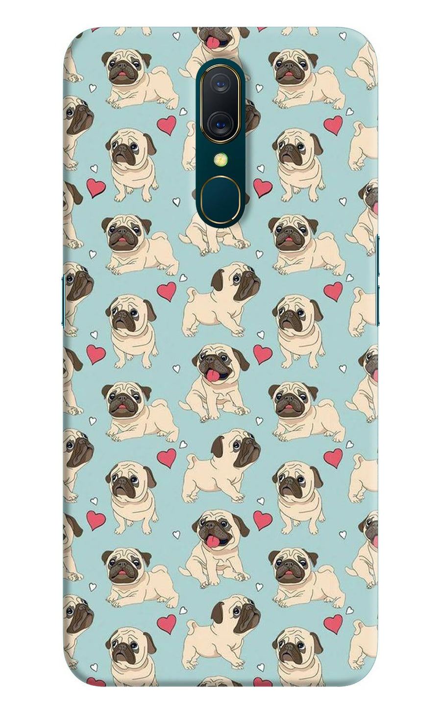Pug Dog Oppo A9 Back Cover, Hard case
