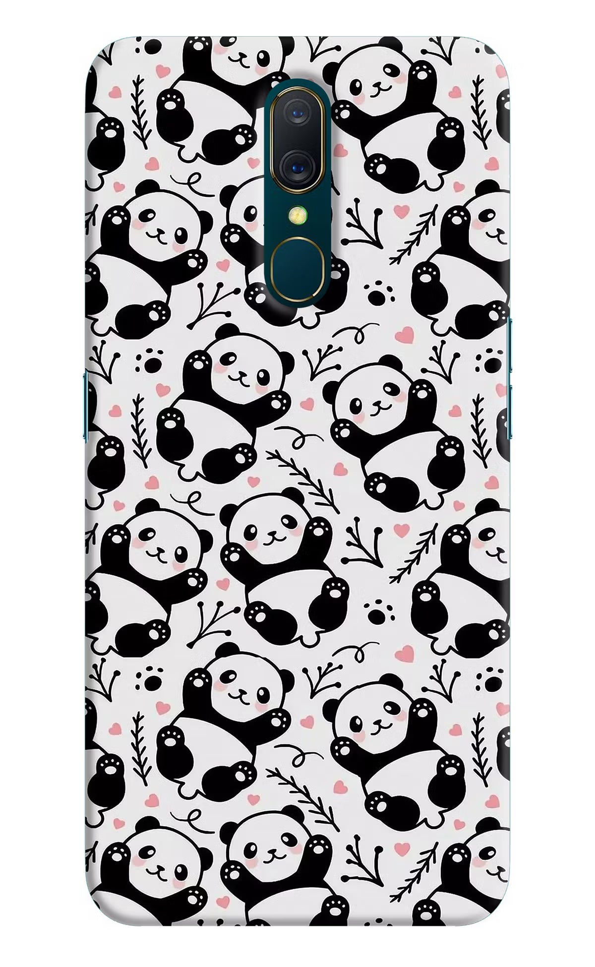 Cute Panda Oppo A9 Hard Case Back Cover by Casekaro