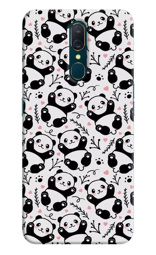 Cute Panda Oppo A9 Hard Case Back Cover by Casekaro