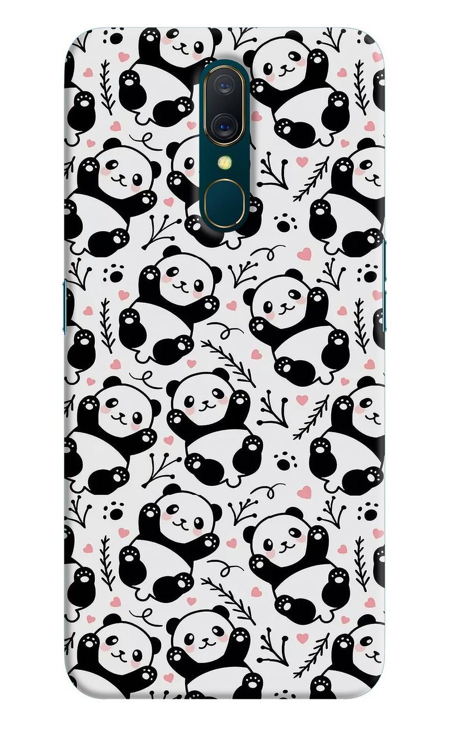 Cute Panda Oppo A9 Back Cover, Hard case