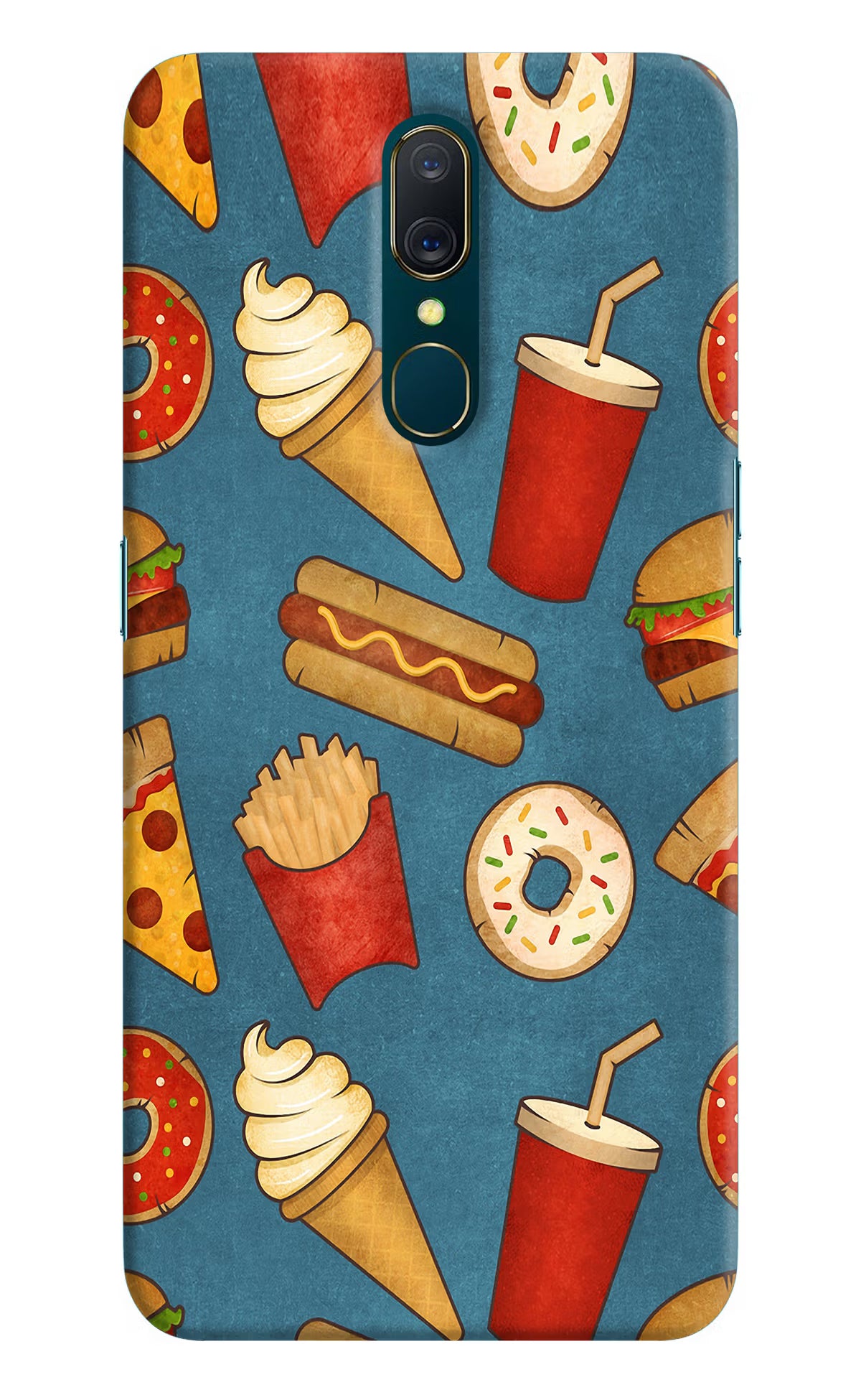 Foodie Oppo A9 Hard Case Back Cover by Casekaro
