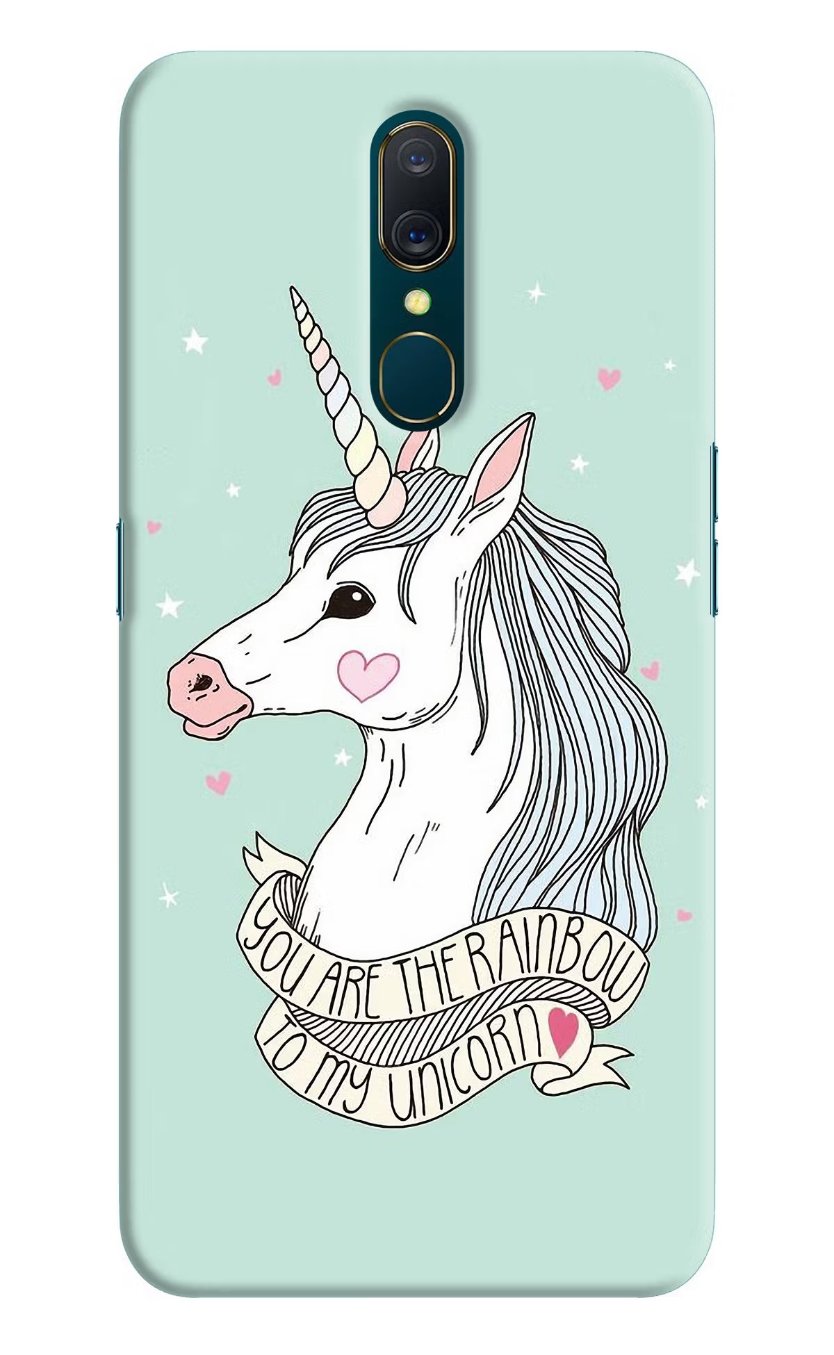 Unicorn Wallpaper Oppo A9 Hard Case Back Cover by Casekaro