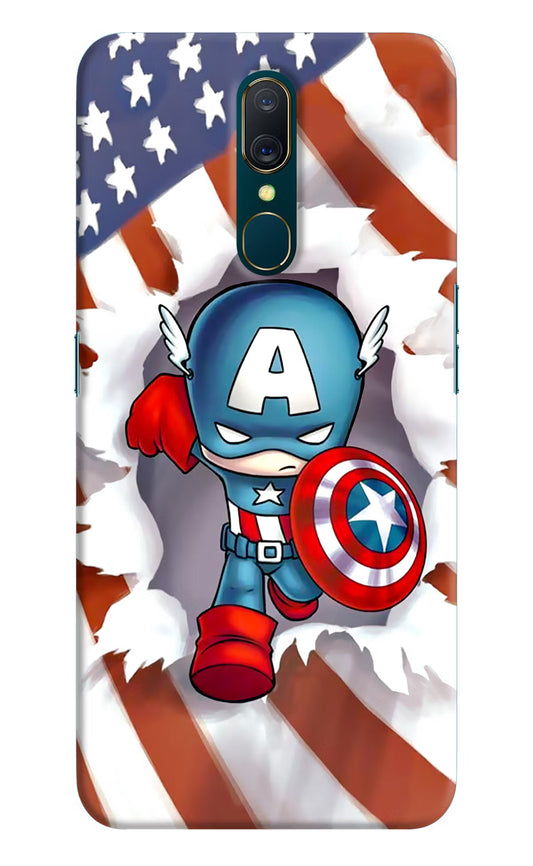 Captain America Oppo A9 Hard Case Back Cover by Casekaro