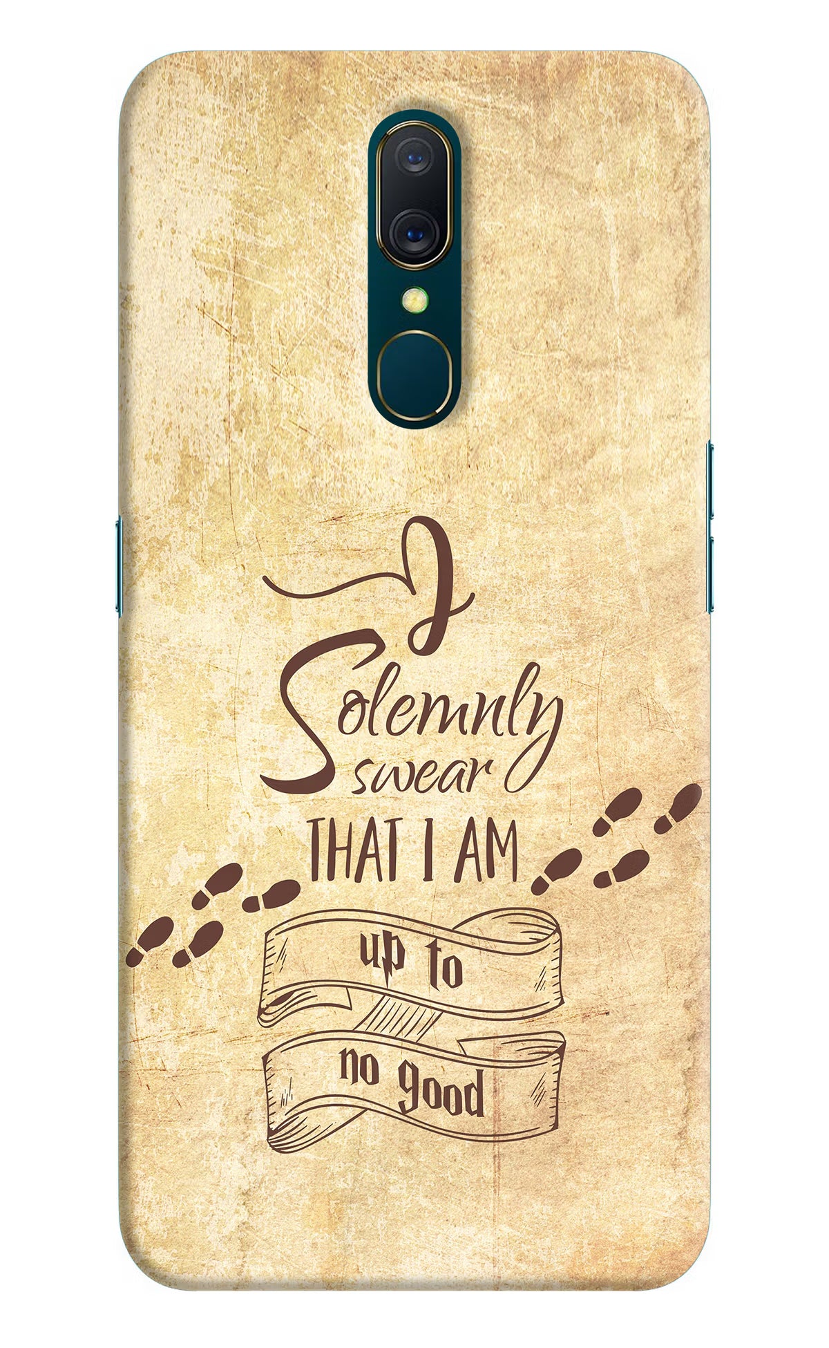 I Solemnly swear that i up to no good Oppo A9 Hard Case Back Cover by Casekaro