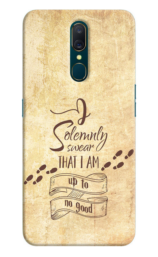 I Solemnly swear that i up to no good Oppo A9 Hard Case Back Cover by Casekaro