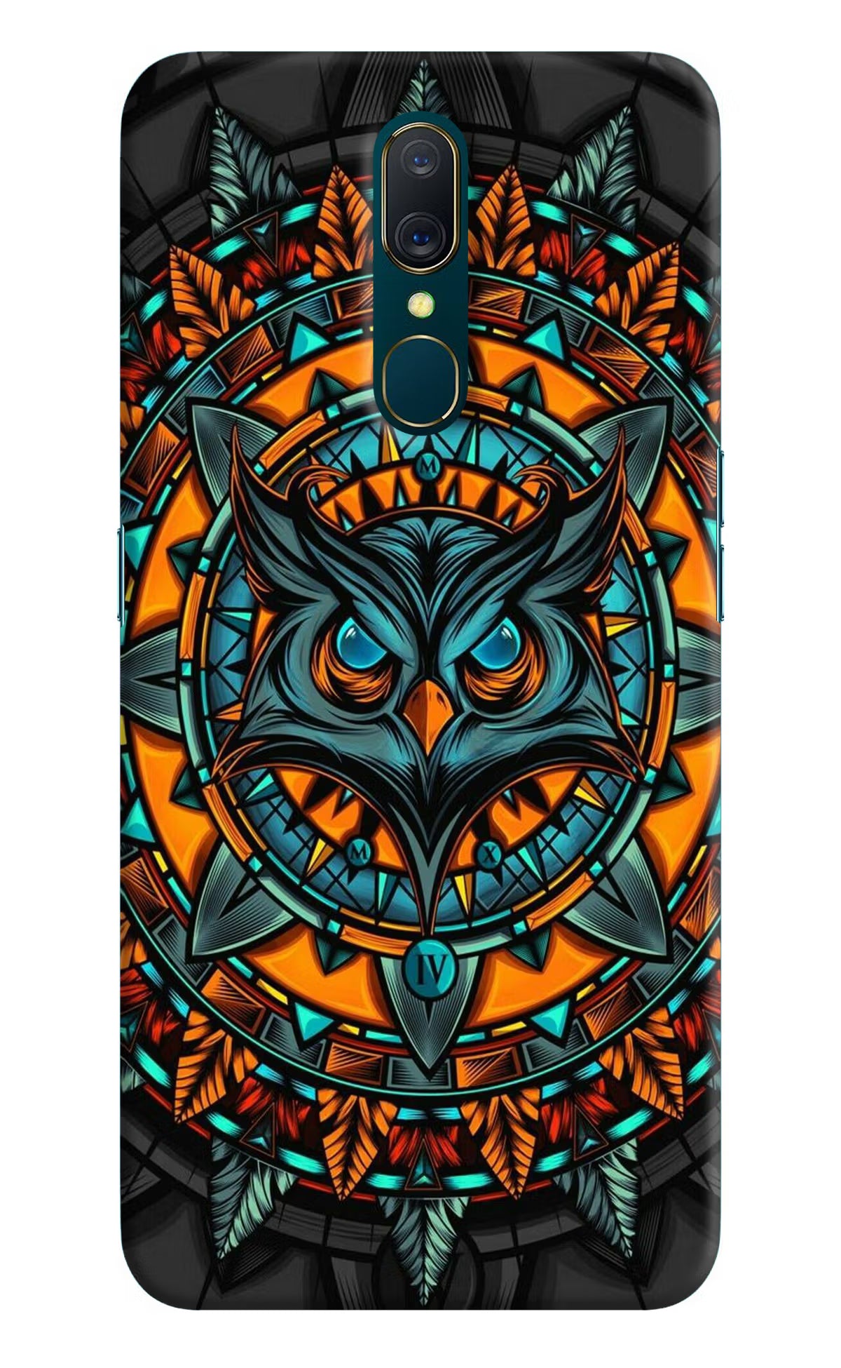Angry Owl Art Oppo A9 Hard Case Back Cover by Casekaro