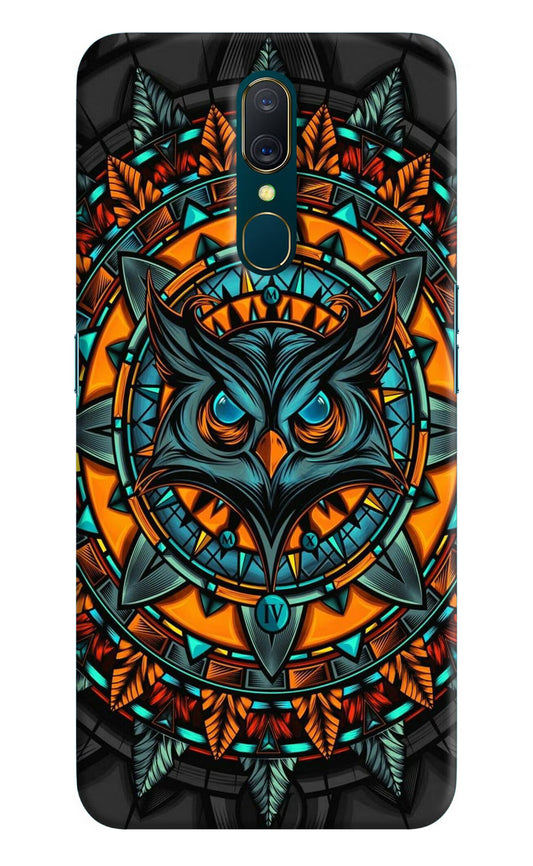 Angry Owl Art Oppo A9 Hard Case Back Cover by Casekaro