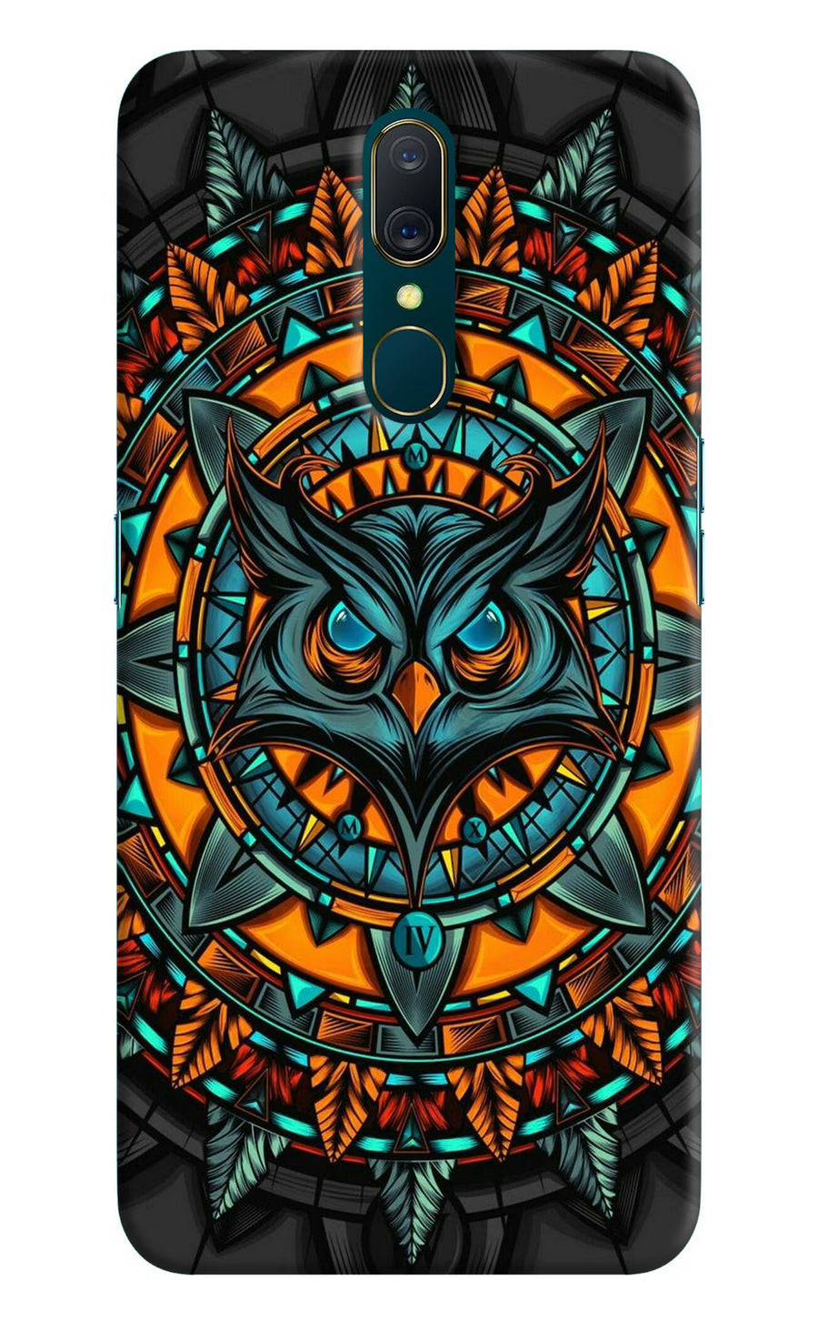 Angry Owl Art Oppo A9 Back Cover, Hard case