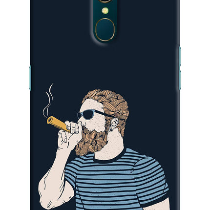 Smoking Oppo A9 Hard Case Back Cover by Casekaro